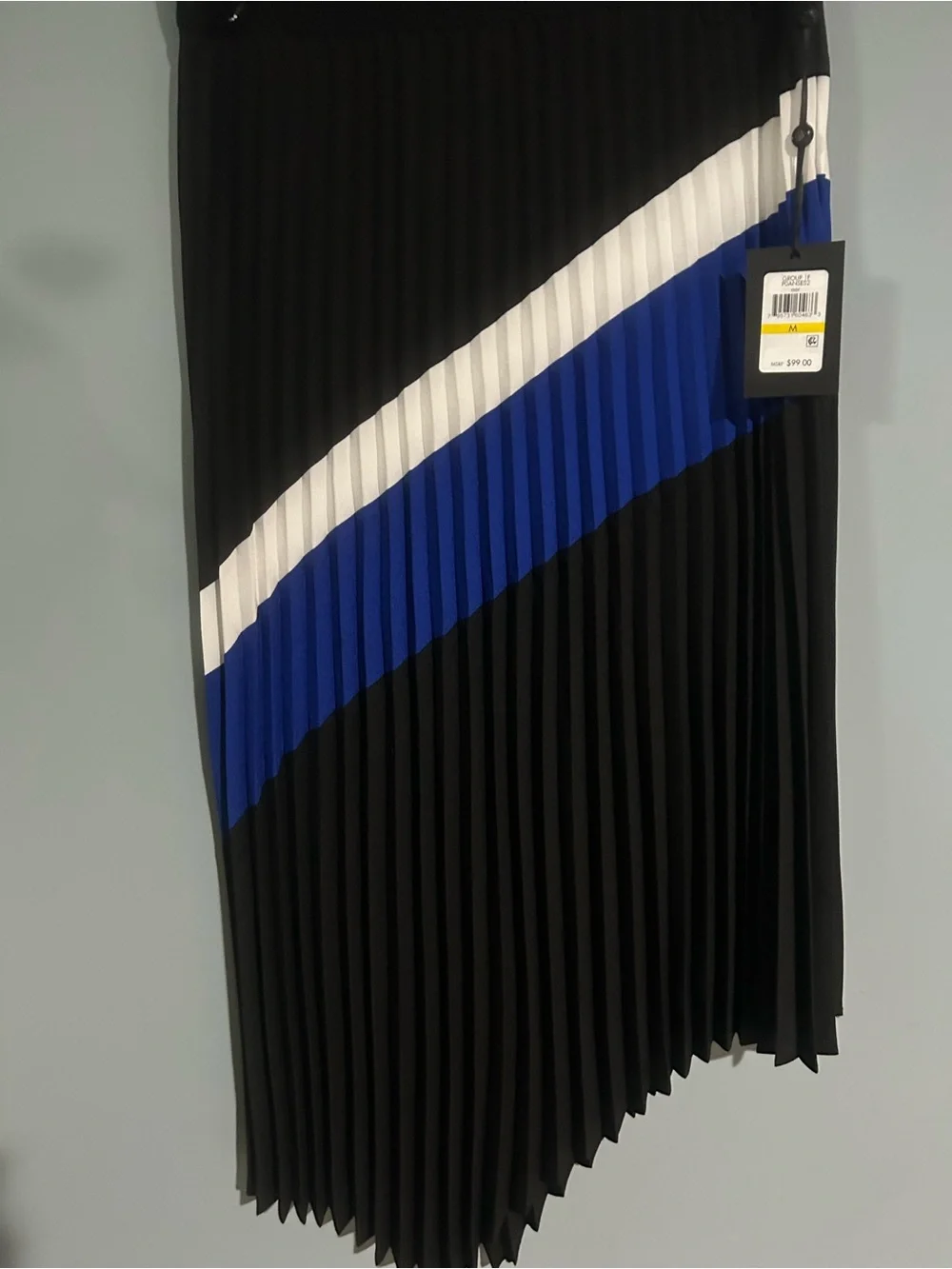 Dkny asymmetrical pleated